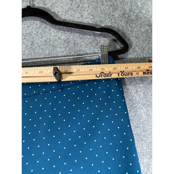 J Jill Pants Women Medium Blue Polka Dot Wearever Collection Easy Care Relax Fit - Picture 3 of 8